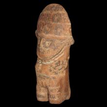 Statue anthropomorphe en terre cuite